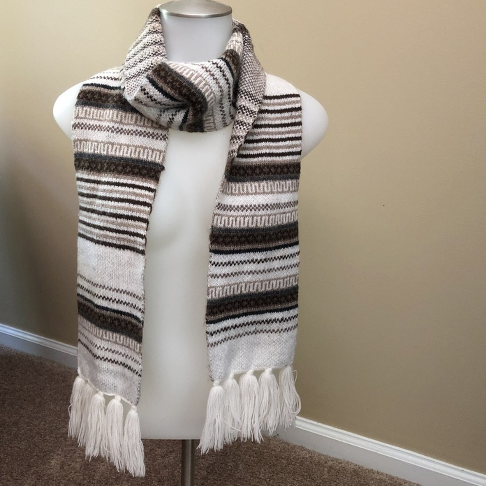 Brown Multicolor Scarf 🧣